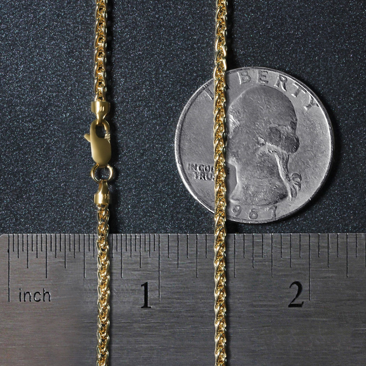 14k Round Wheat Chain