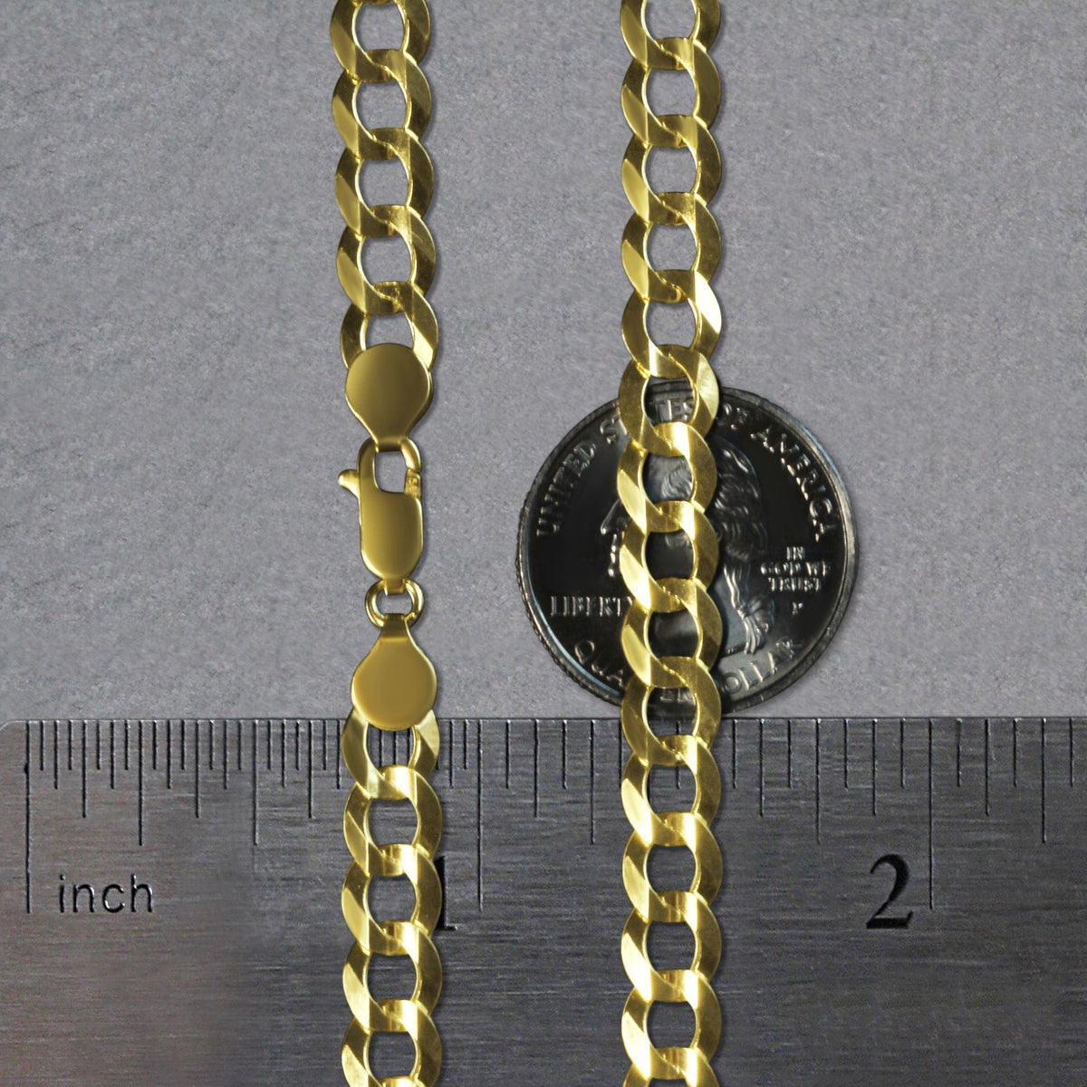 14k Solid Curb Chain