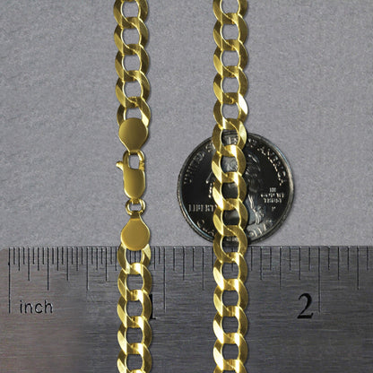14k Solid Curb Chain