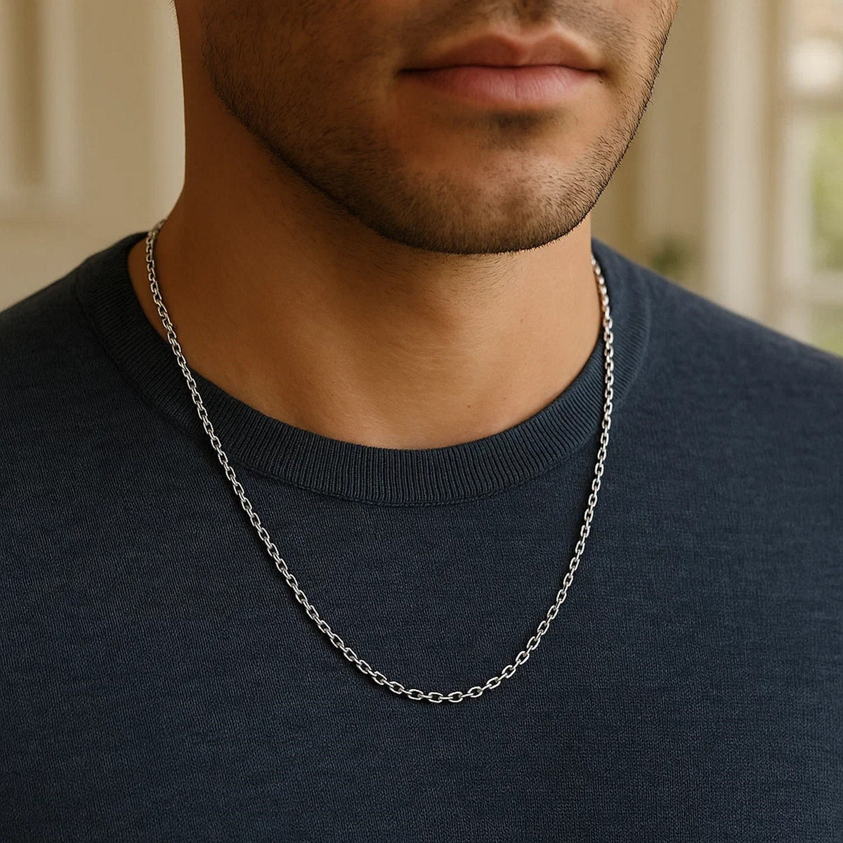 14k Diamond Cut Cable Link Chain (2.20 mm)