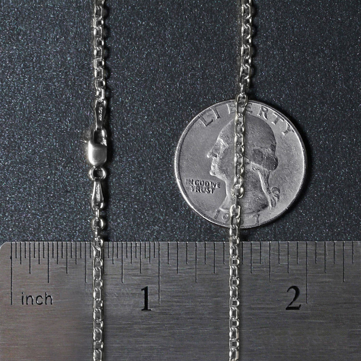 14k Diamond Cut Cable Link Chain (2.20 mm)