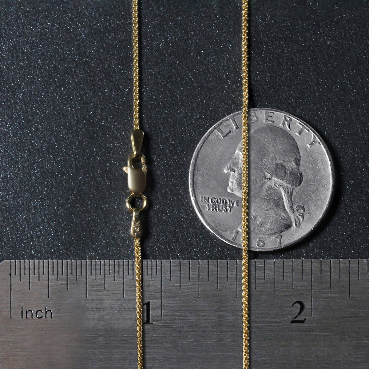 14k Round Wheat Chain