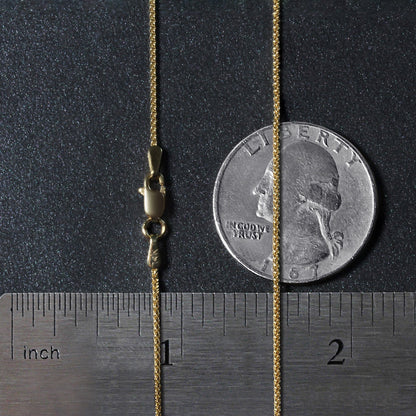 14k Round Wheat Chain