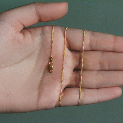 14k Round Wheat Chain