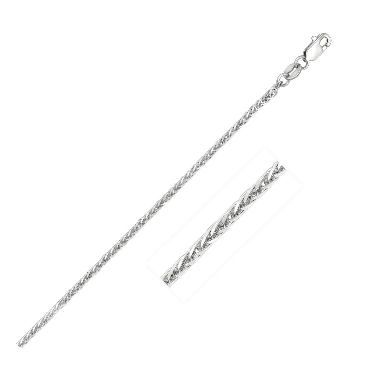 14k Square Wheat Chain (1.80 mm)