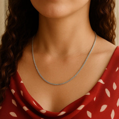 14k Square Wheat Chain (1.80 mm)