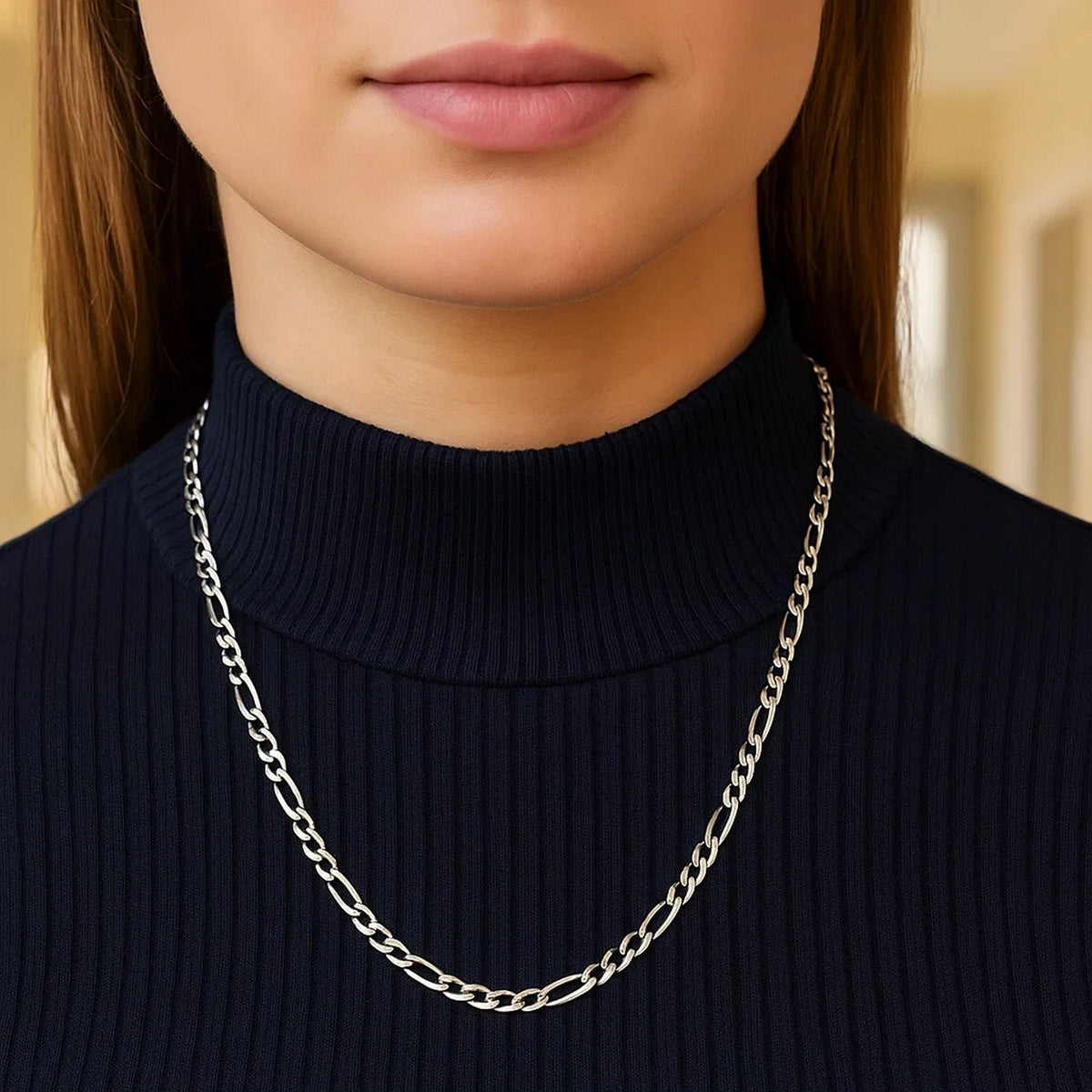 14k Solid Figaro Chain