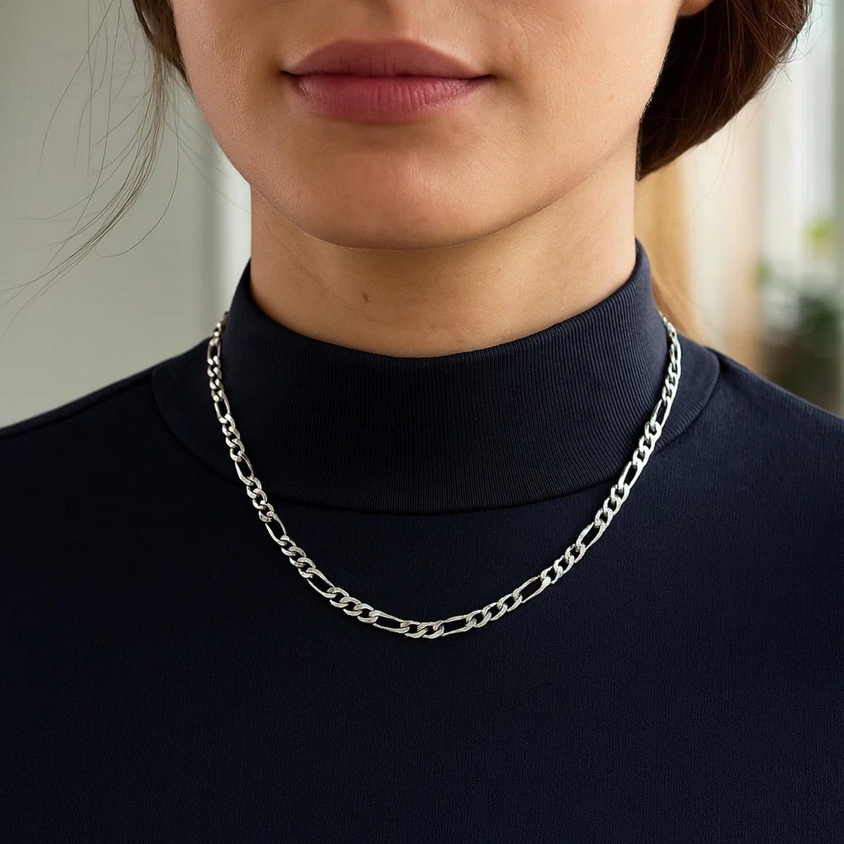14k Solid Figaro Chain