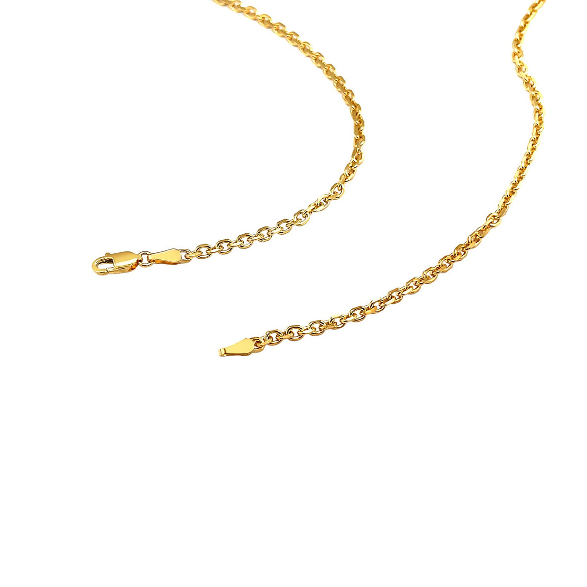 14k Diamond Cut Cable Link Chain (2.60 mm)