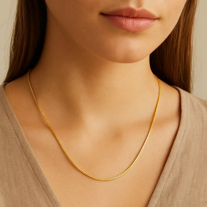 18k Box Chain 0.6mm (0.60 mm)