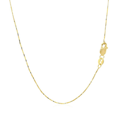 18k Box Chain 0.6mm (0.60 mm)
