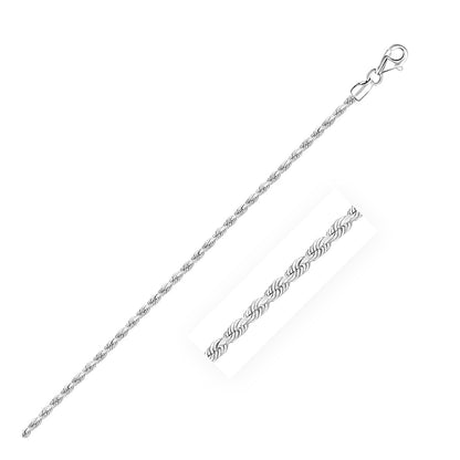 14k Solid Diamond Cut Rope Bracelet (4.00 mm)