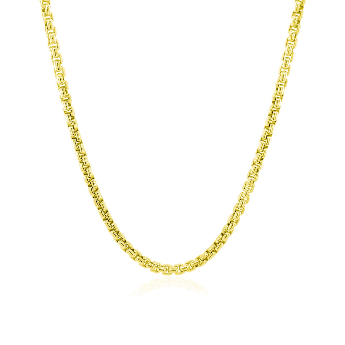 14k Round Box Chain