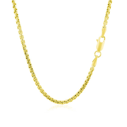 14k Round Box Chain