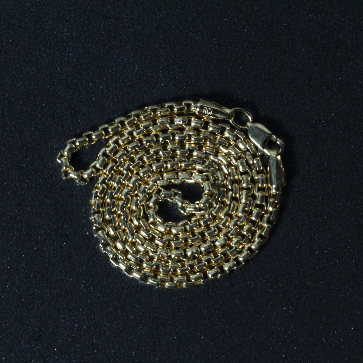 14k Round Box Chain