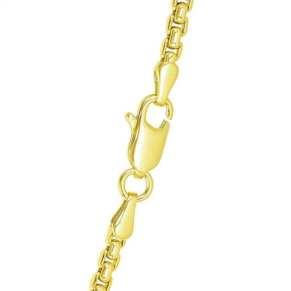 14k Round Box Chain