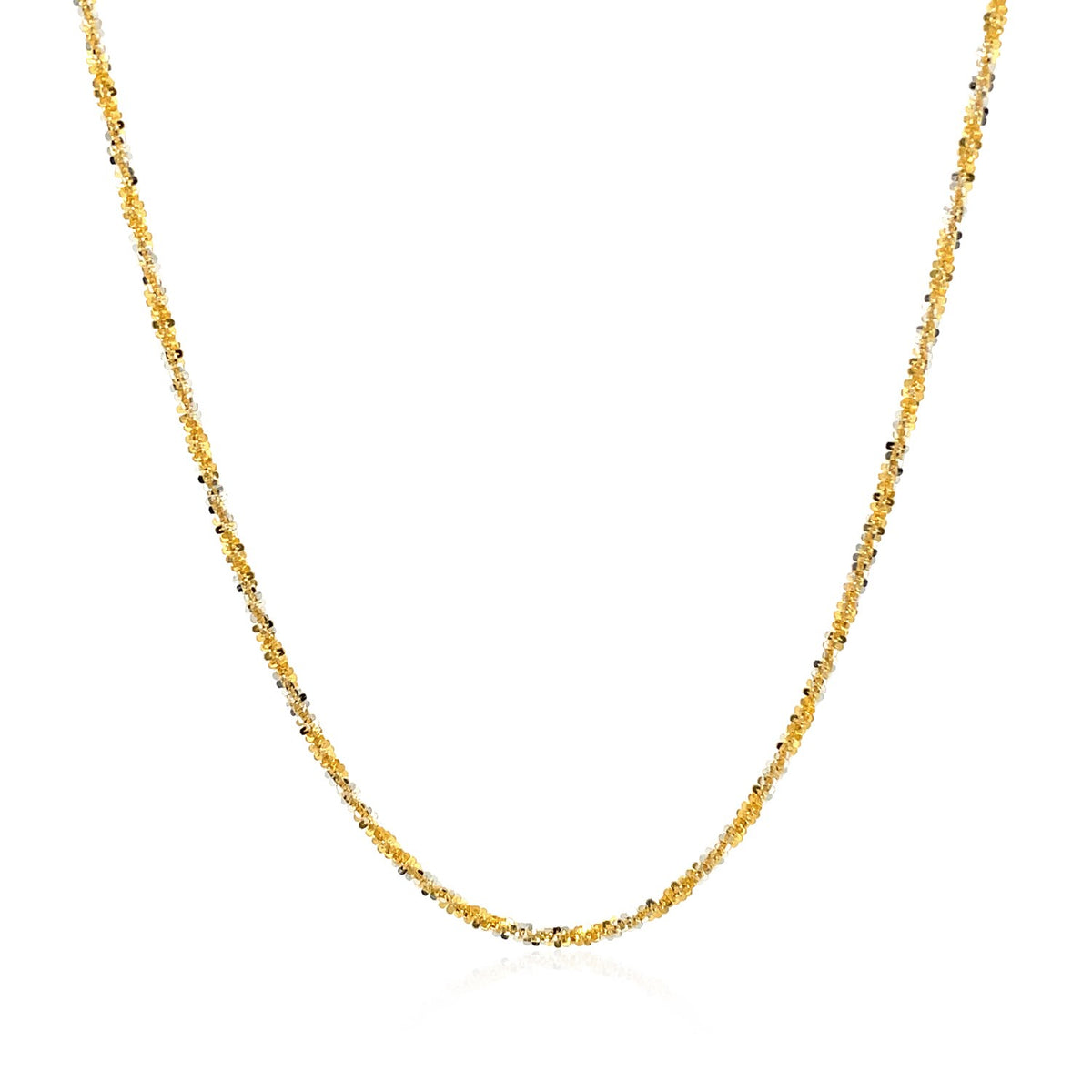 14k White and Two Tone Sparkle Chain (1.50 mm)