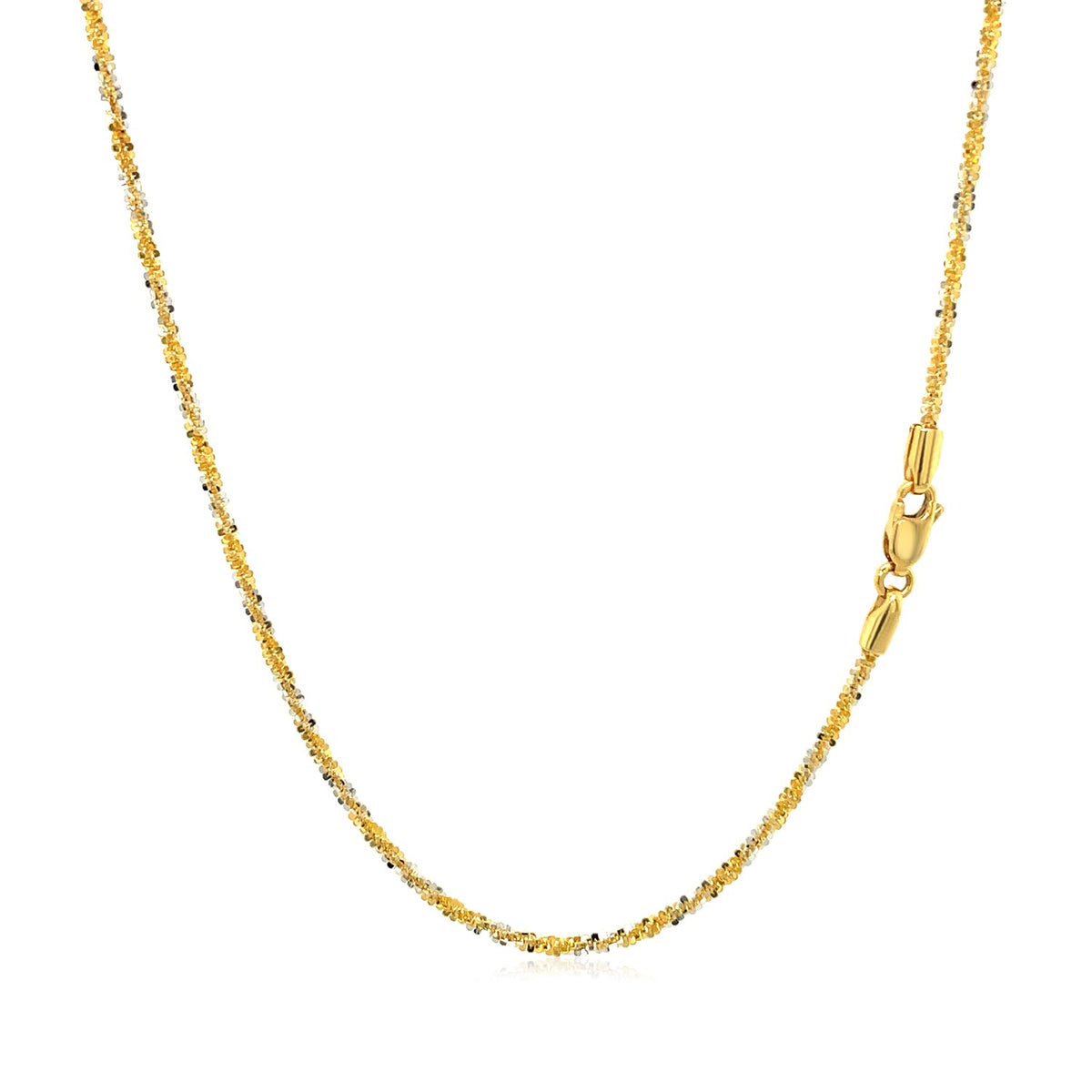 14k White and Two Tone Sparkle Chain (1.50 mm)