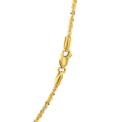 14k White and Two Tone Sparkle Chain (1.50 mm)