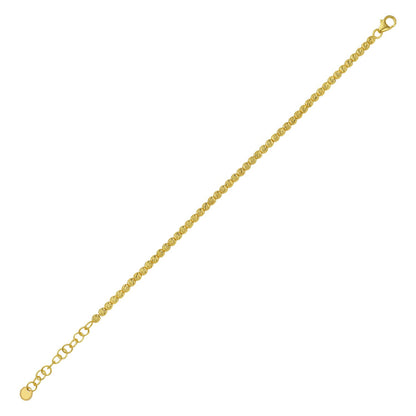 14k Yellow Gold Bead Bracelet  (4.00 mm)