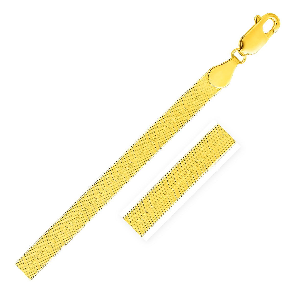 14k Yellow Gold Super Flex Herringbone Chain