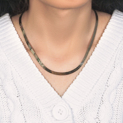 14k Yellow Gold Super Flex Herringbone Chain