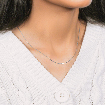 18k Box Chain 0.6mm (0.60 mm)