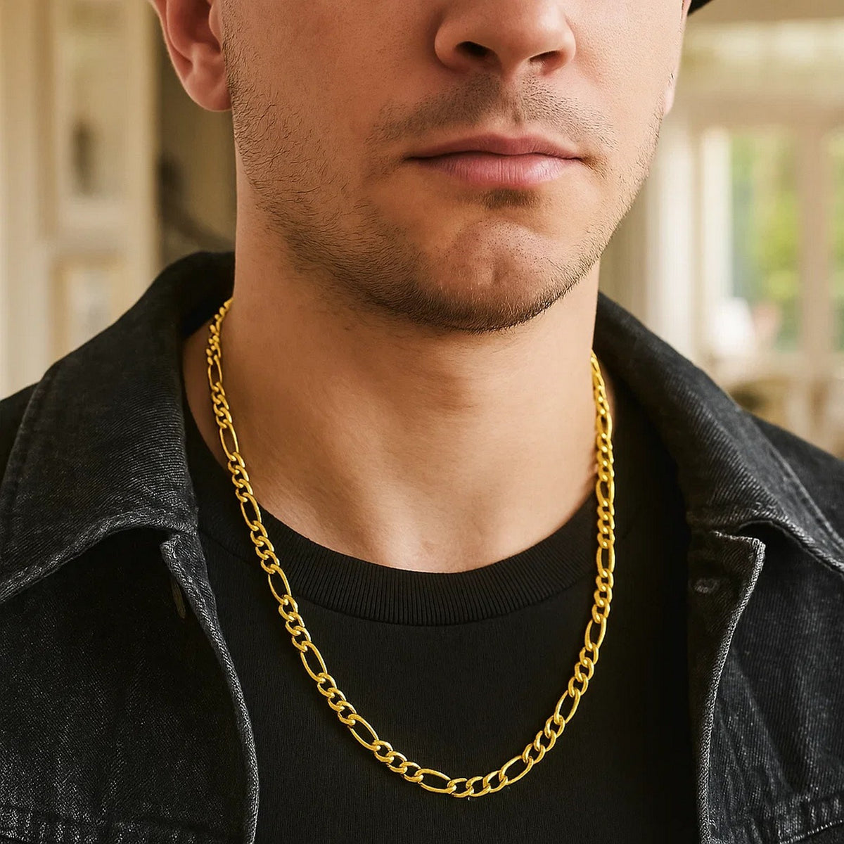 14k Solid Figaro Chain