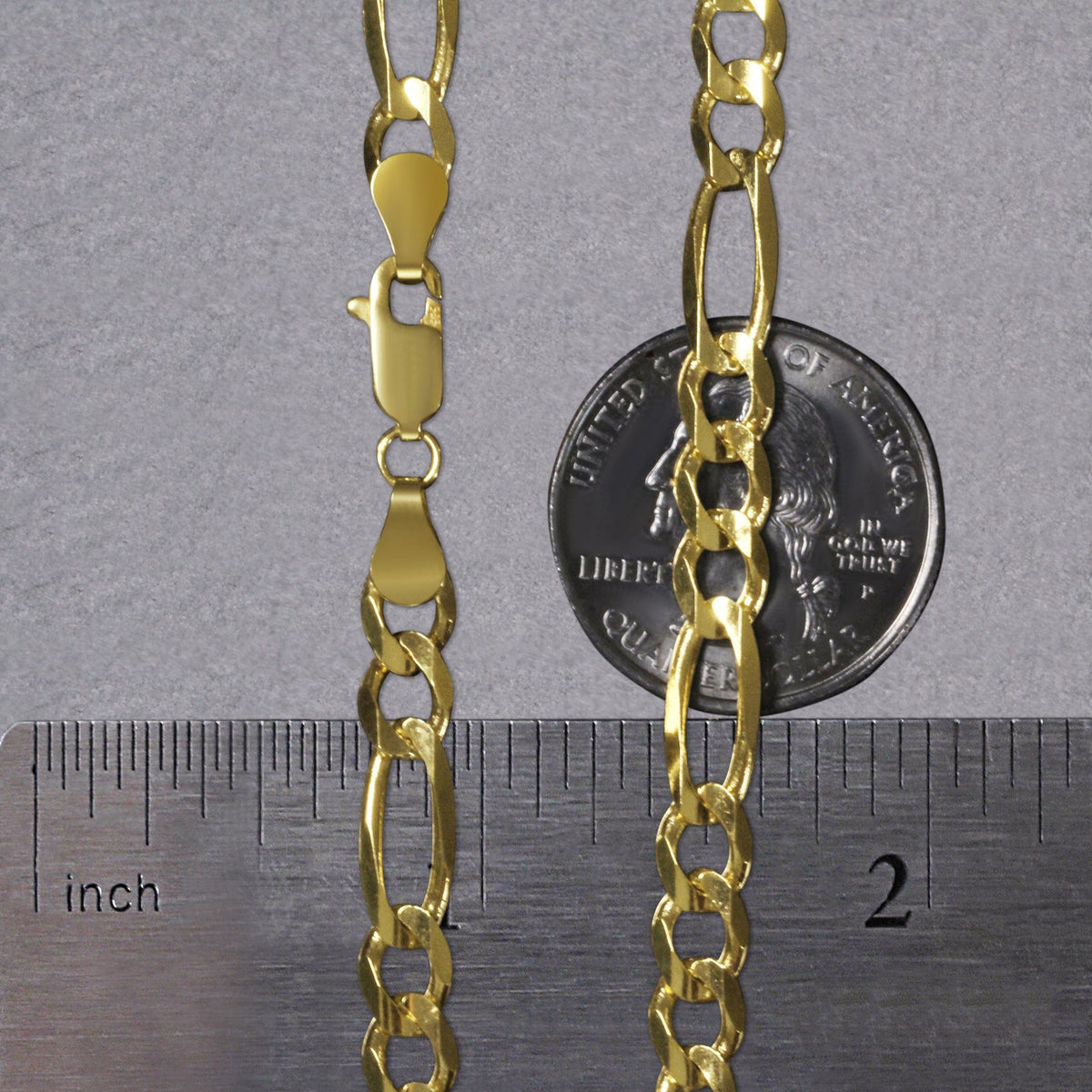 14k Solid Figaro Chain