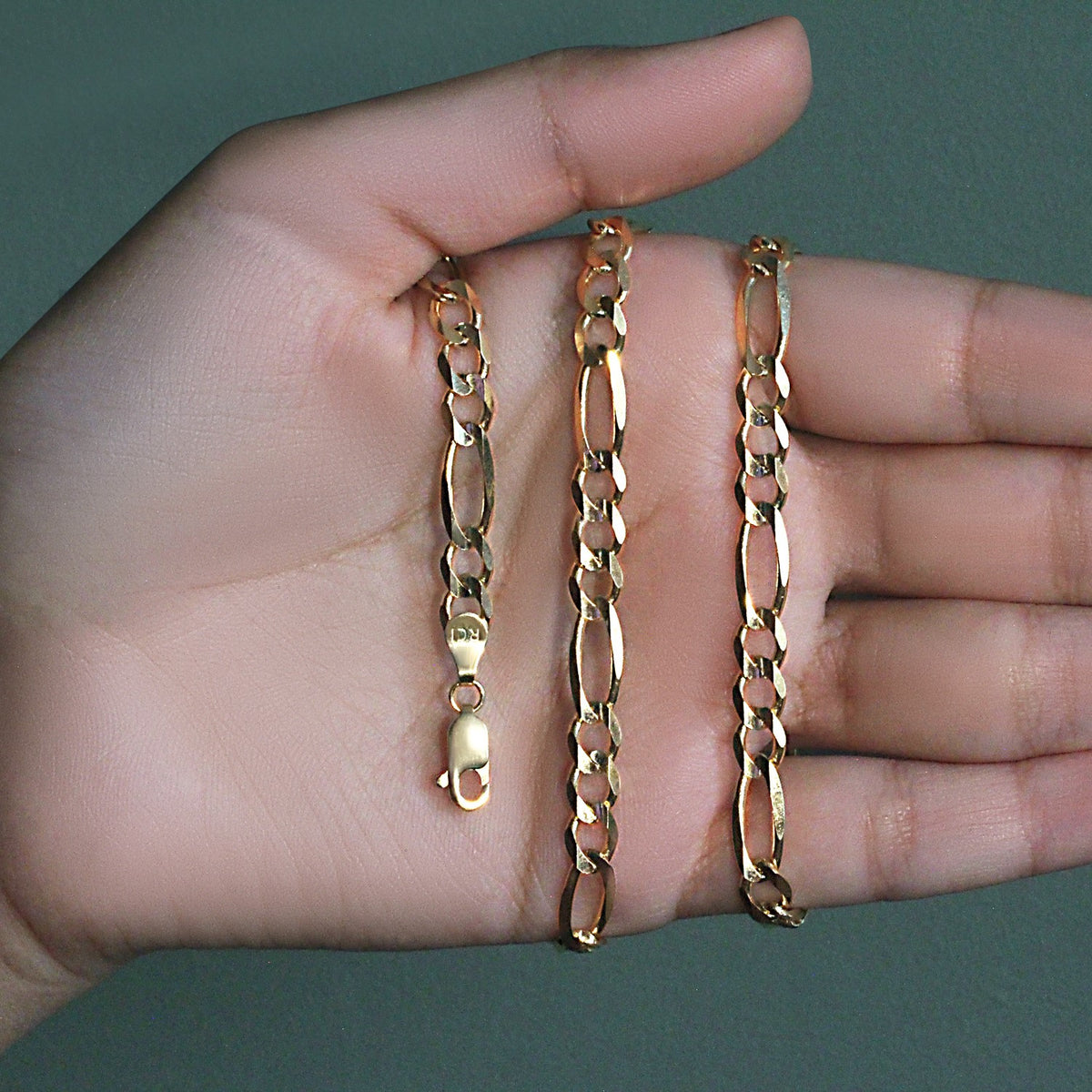 14k Solid Figaro Chain