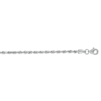 14k Solid Diamond Cut Rope Bracelet (4.00 mm)