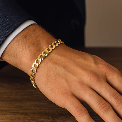14k Solid Curb Bracelet (3.60 mm)