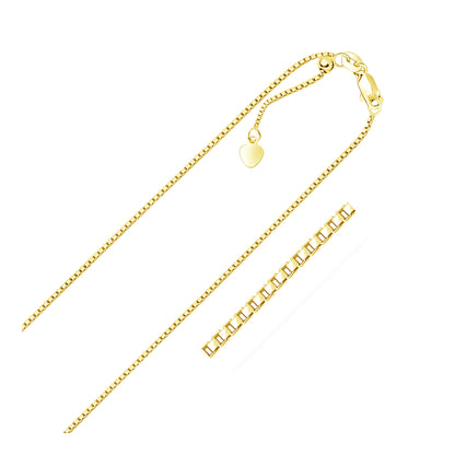 14k Adjustable Box Chain
