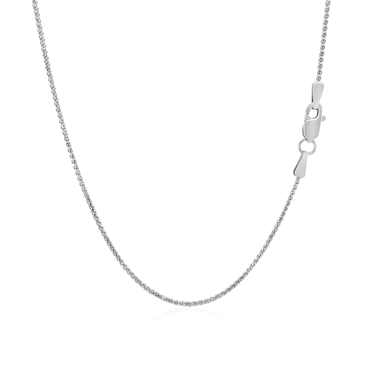 14k Rose Gold Diamond Cut Round Wheat Chain