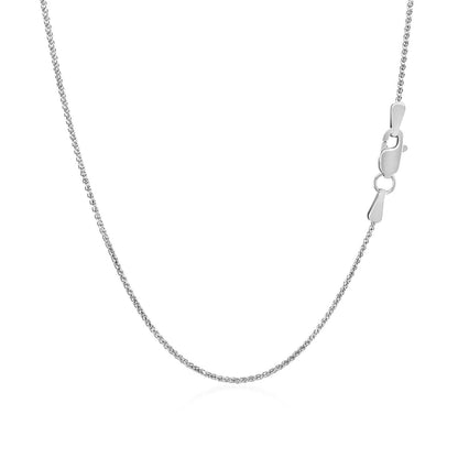14k Rose Gold Diamond Cut Round Wheat Chain