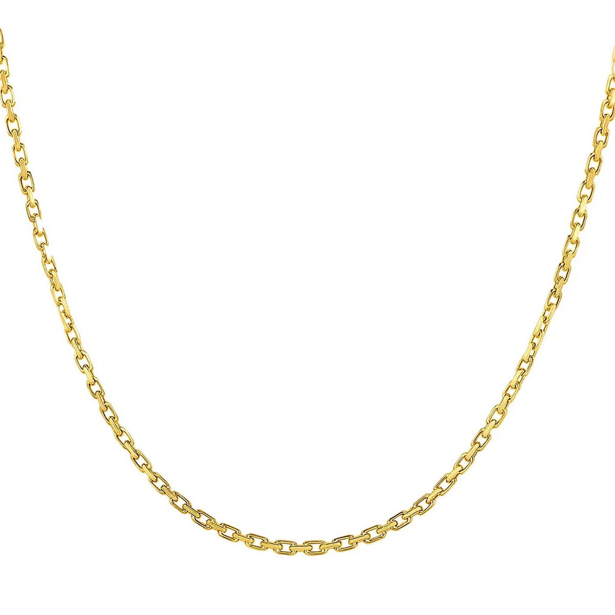 14k Yellow Gold French Cable Link Chain