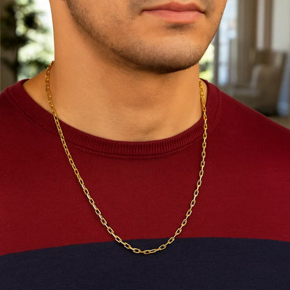 14k Yellow Gold French Cable Link Chain