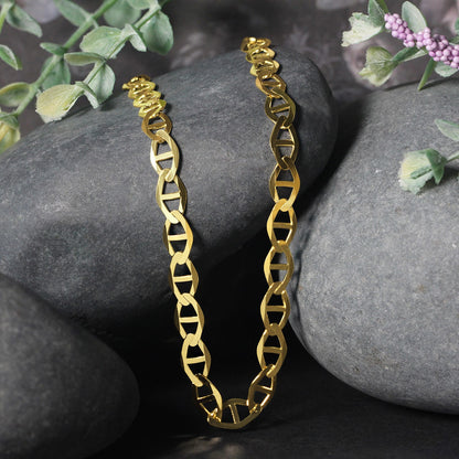 14k Yellow Gold Mariner Link Chain