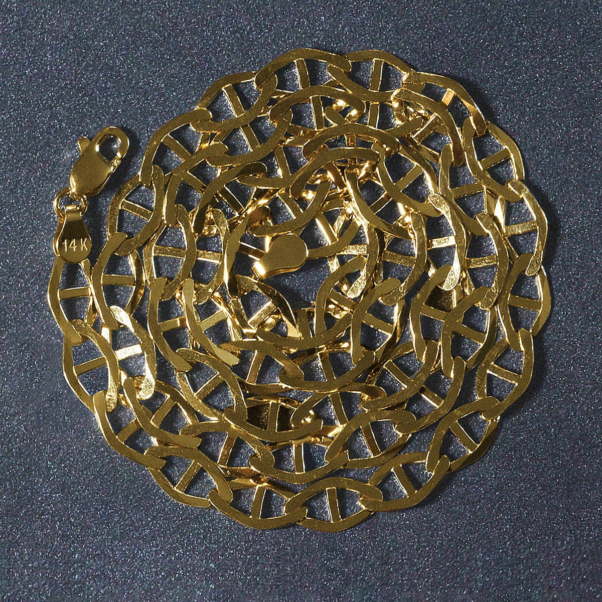 14k Yellow Gold Mariner Link Chain