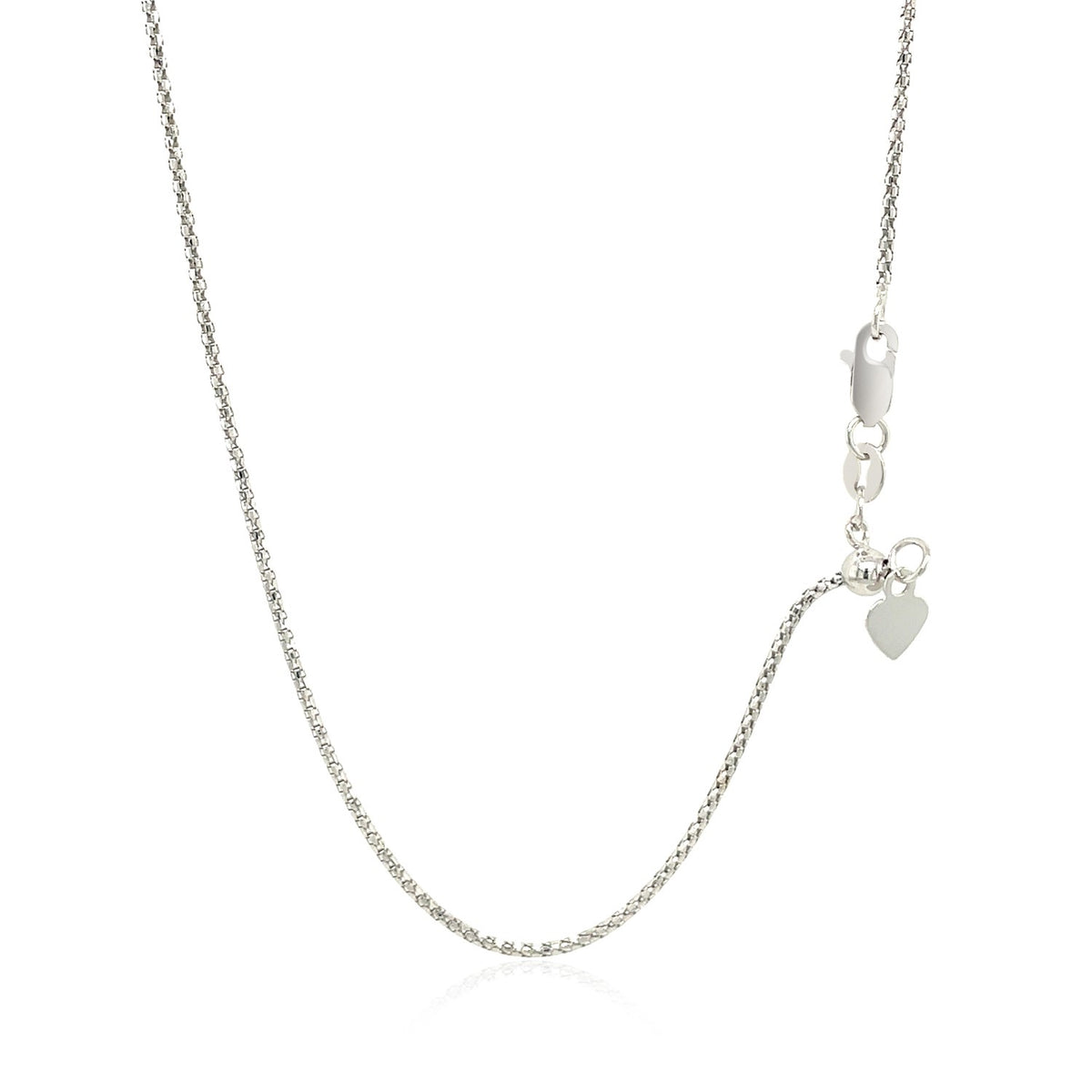 14k Rose Gold Adjustable Popcorn Chain