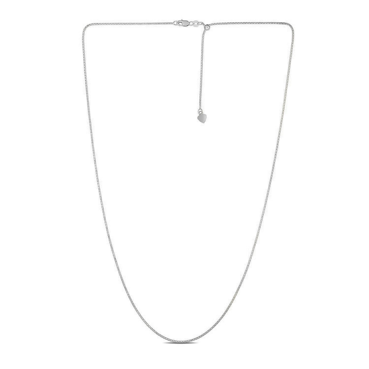 14k Rose Gold Adjustable Popcorn Chain