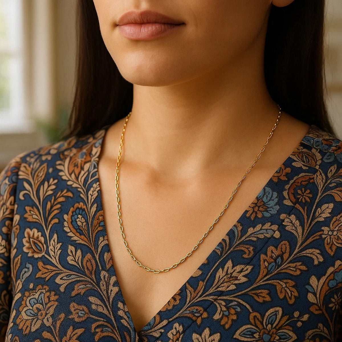 14k Diamond Cut Cable Link Chain (2.20 mm)