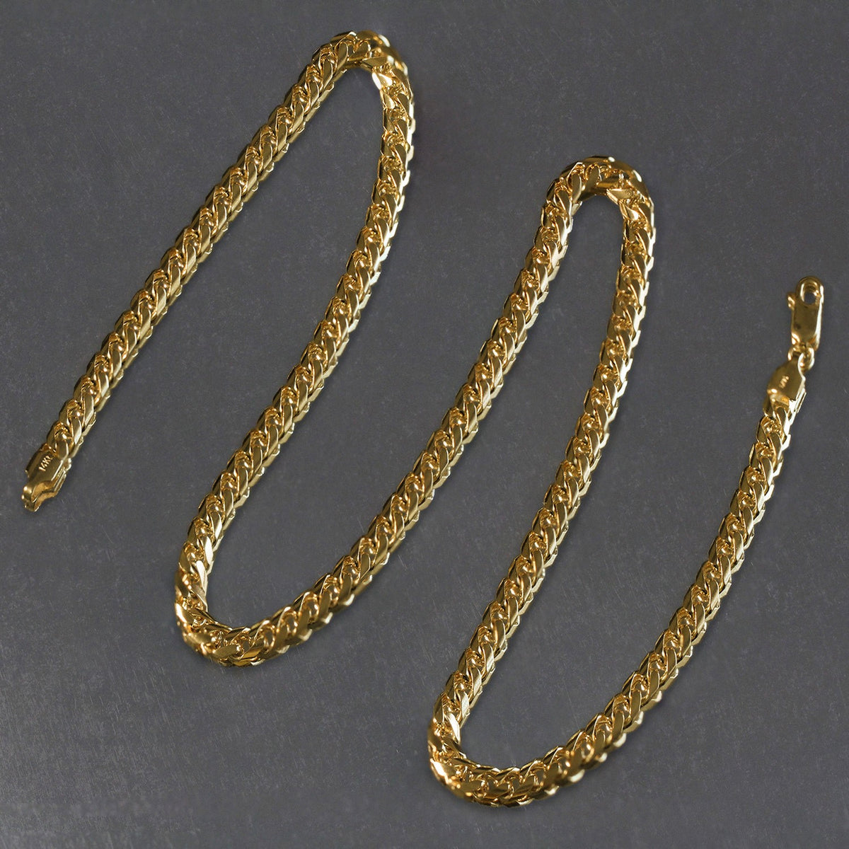 14k Yellow Gold Lite Figaro Chain