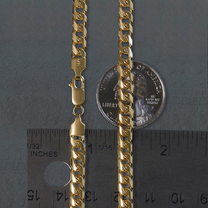 14k Yellow Gold Lite Figaro Chain