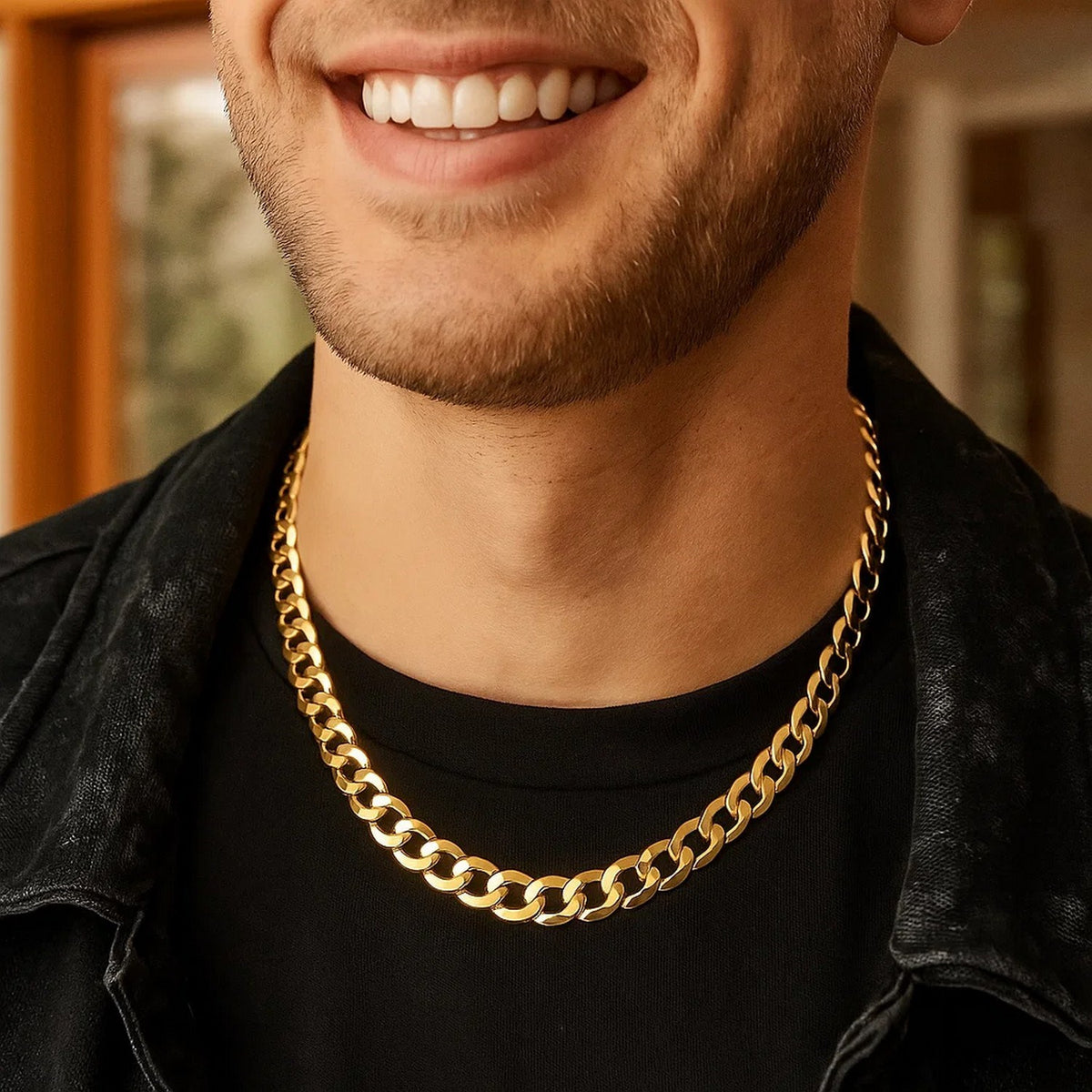 14k Solid Curb Chain