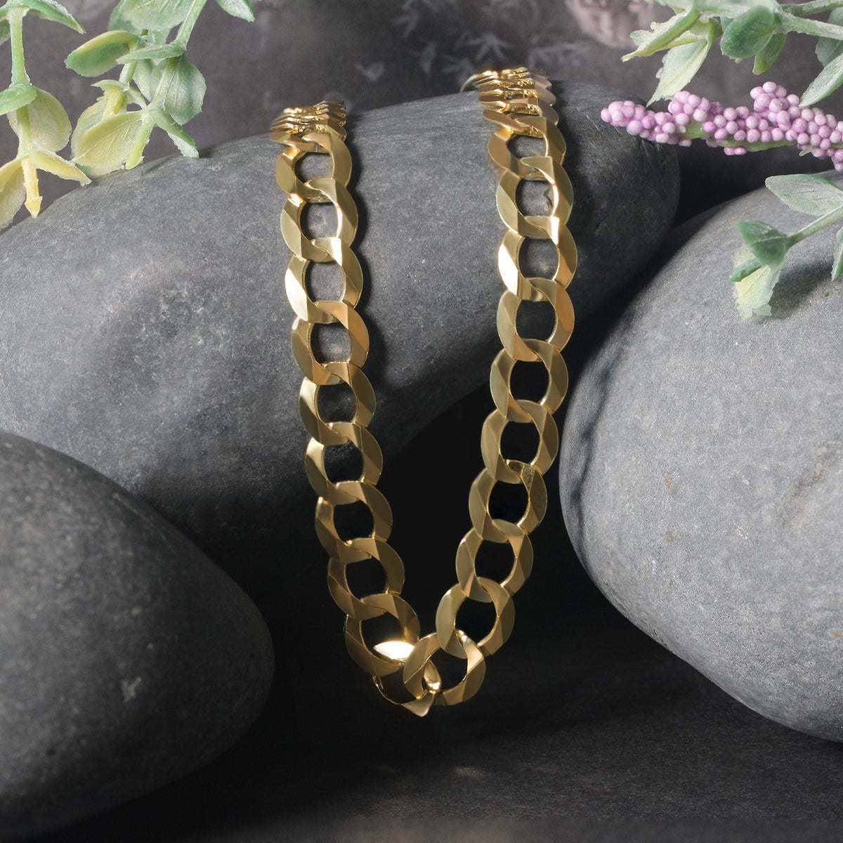 14k Solid Curb Chain
