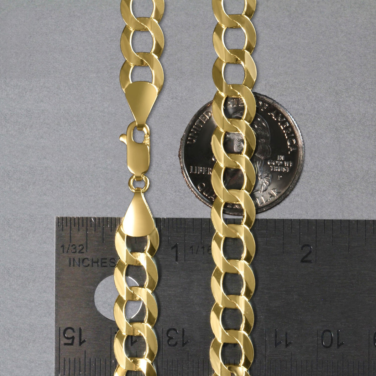 14k Solid Curb Chain