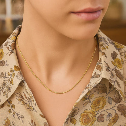14k Sparkle Chain