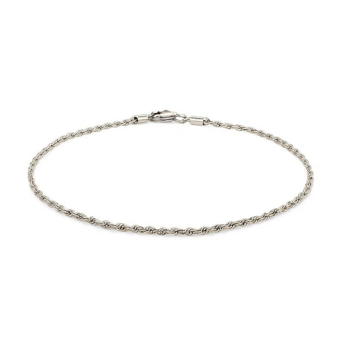 14k Solid Diamond Cut Rope Bracelet (4.00 mm)