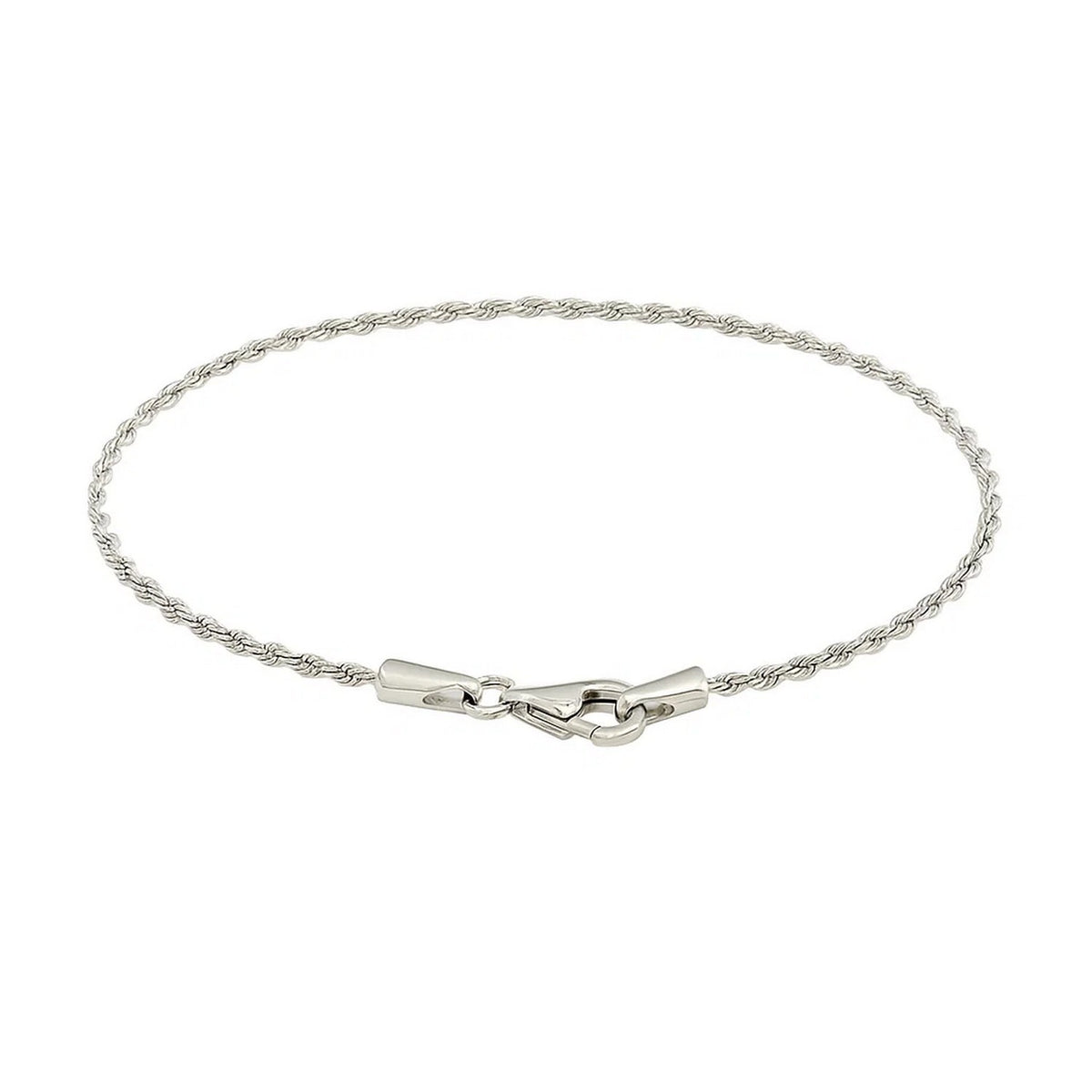 14k Solid Diamond Cut Rope Bracelet (4.00 mm)